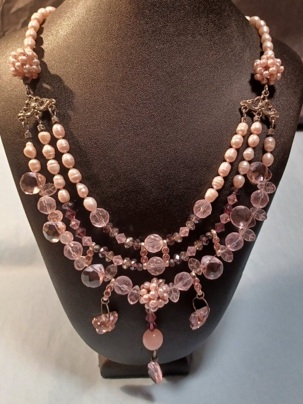 Another Place & Time Necklace - Pearls and Crystals